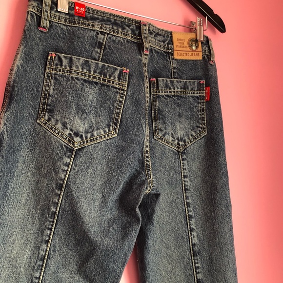 Jeans with Pink Contrast Stitching - Picture 11 of 16